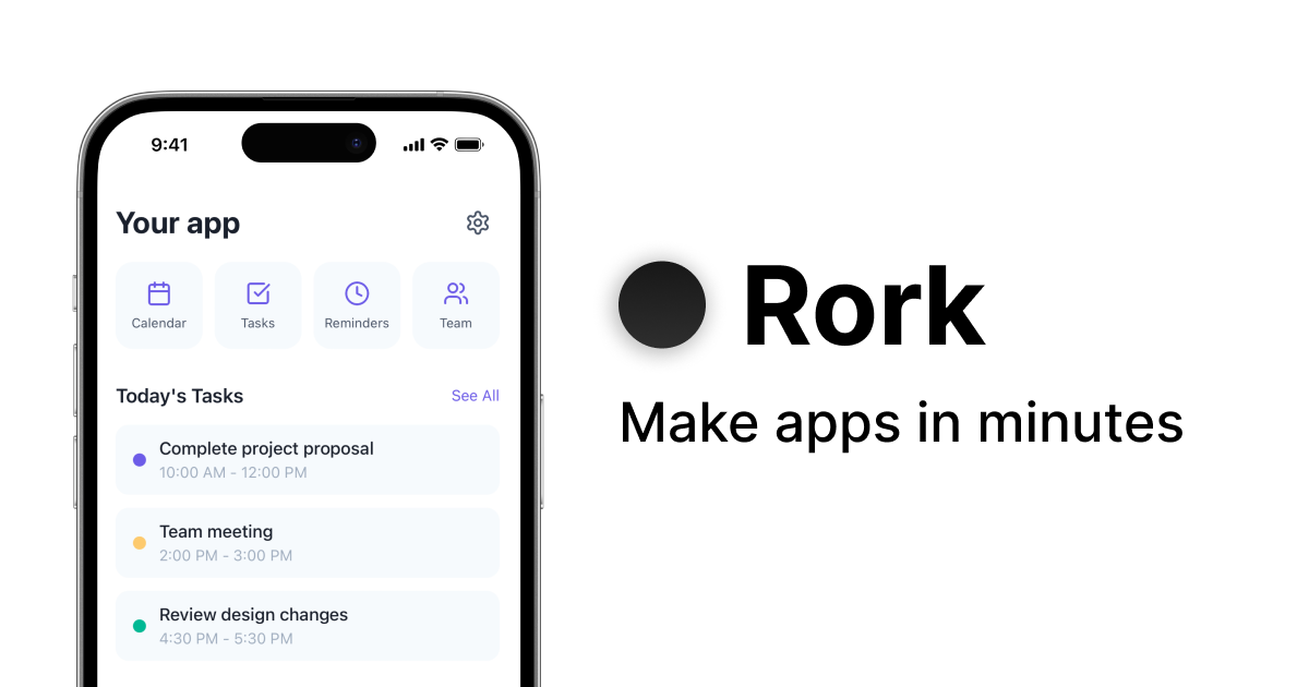 Thumbnail of Rork | Idea to mobile app in minutes