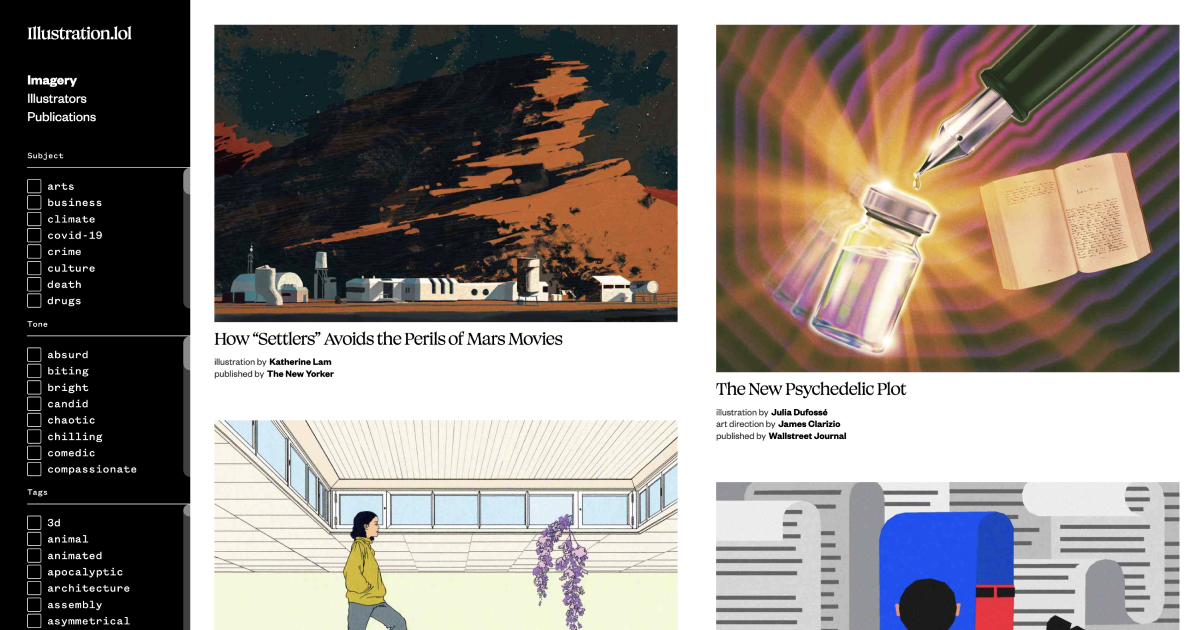 Thumbnail of Illustration.lol - Editorial illustrations from around the world