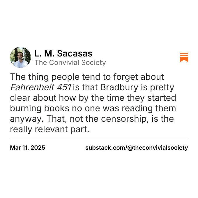 Thumbnail of L. M. Sacasas on Substack