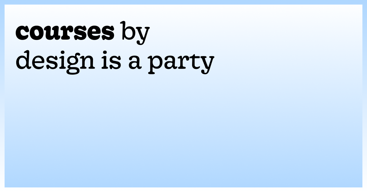 Thumbnail of courses by design is a party