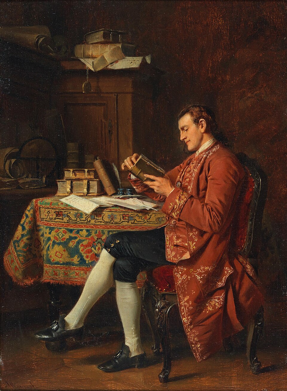 Thumbnail of Fichier:Joseph Munsch Der Bücherfreund.jpg — Wikipédia