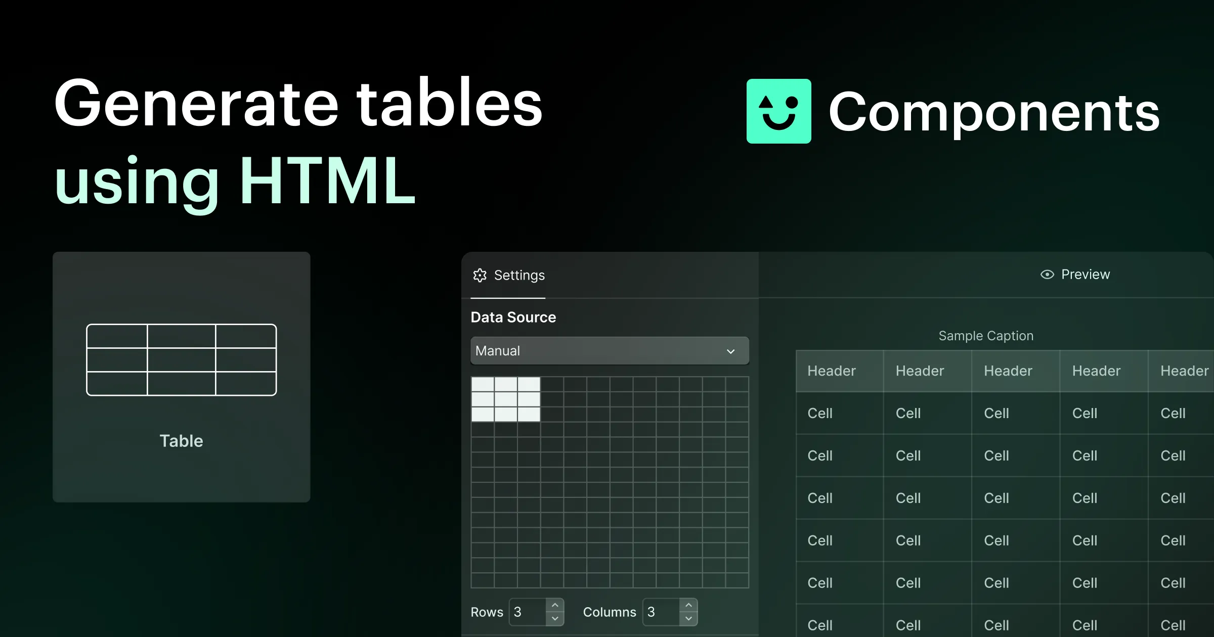 Thumbnail of Create native HTML Tables in Webflow