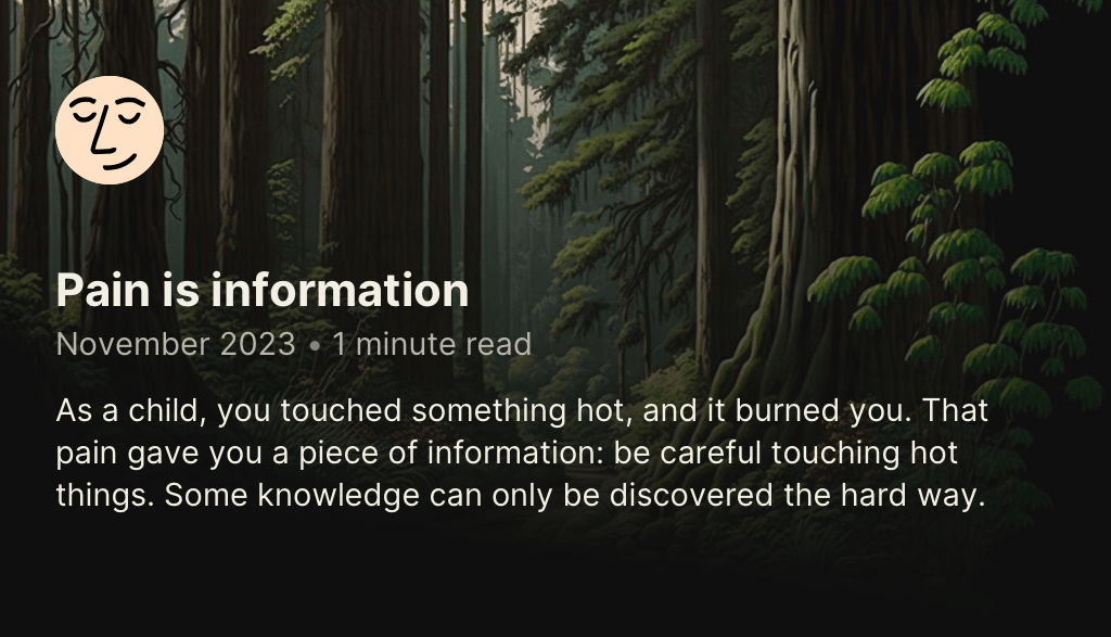 Thumbnail of Pain Is Information