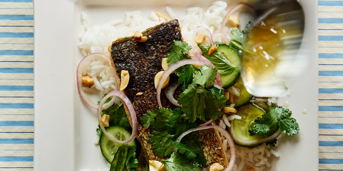 Thumbnail of THAI-STYLE CRISPY SALMON AND RICE