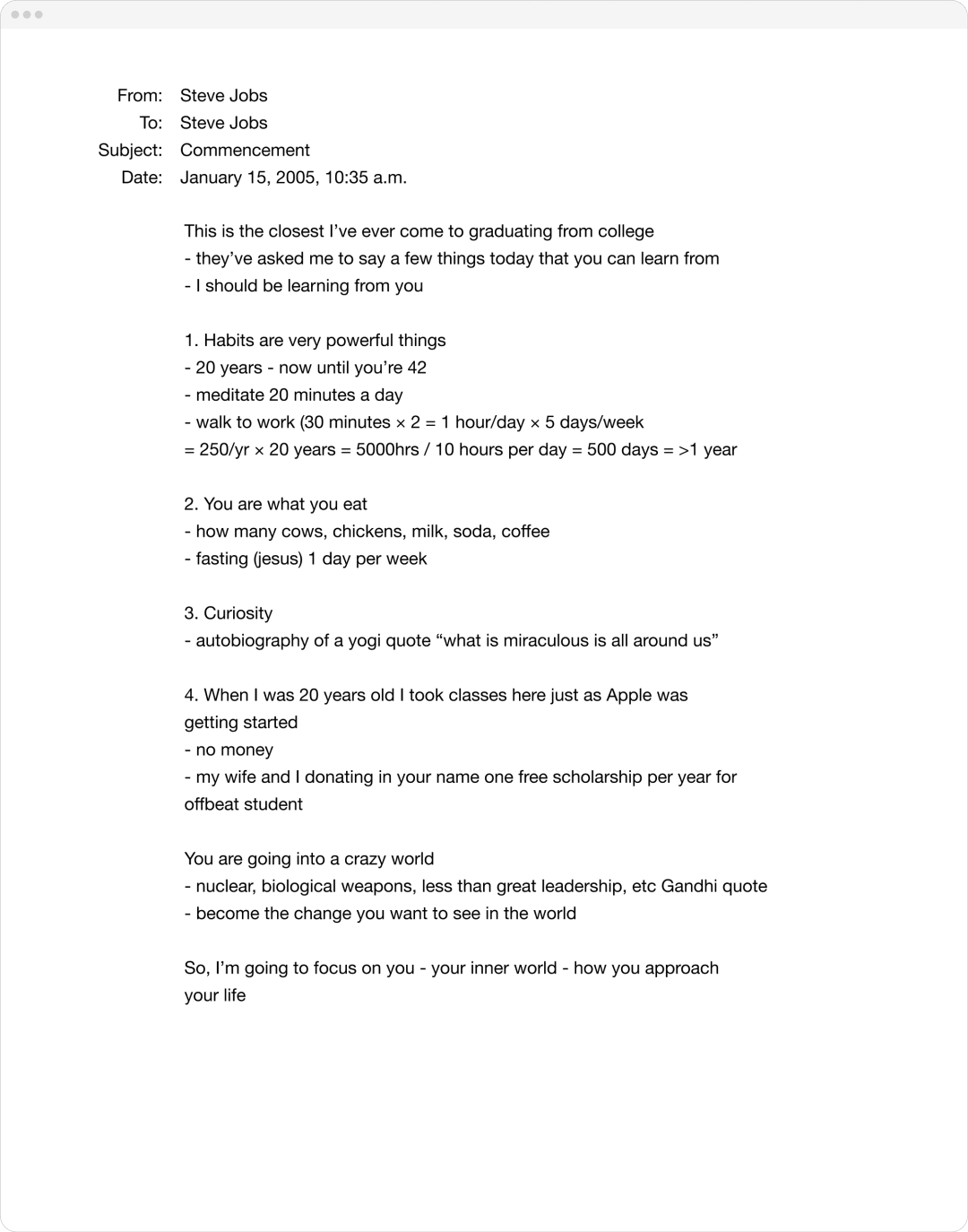 Thumbnail of Stay Hungry, Stay Foolish | Steve Jobs Archive