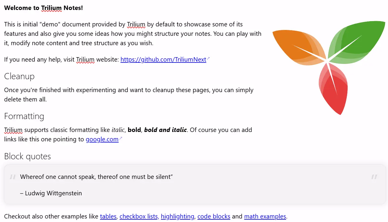 Thumbnail of Trilium Notes