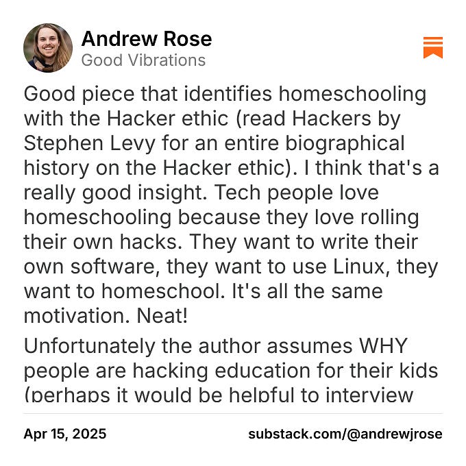 Thumbnail of Andrew Rose on Substack