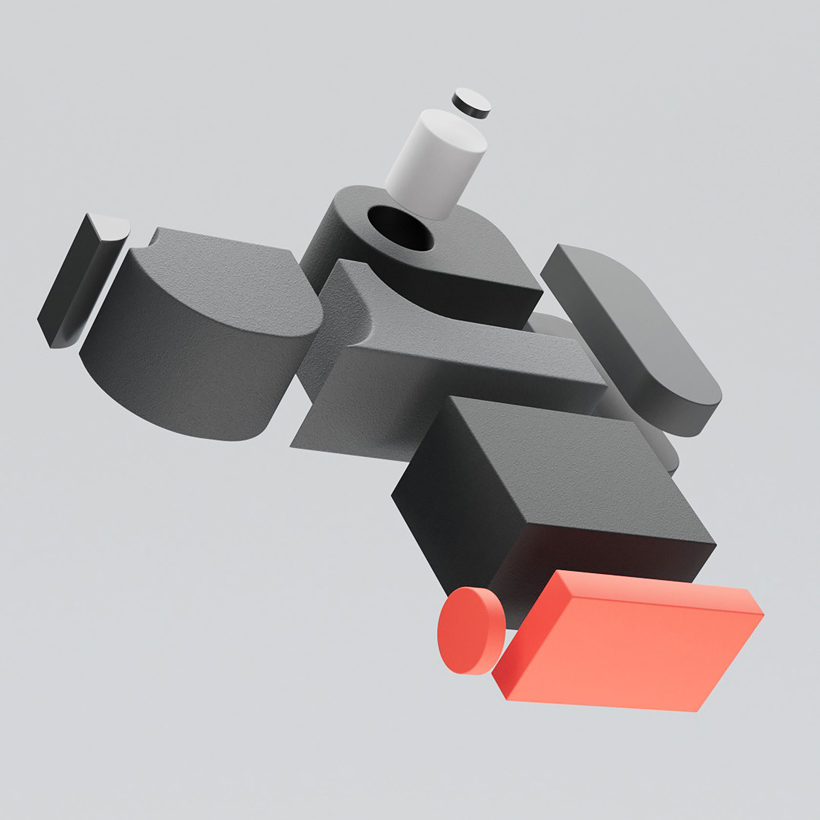 Thumbnail of Clever Modular Dog Figure by Emanuele Marani | Moss and Fog