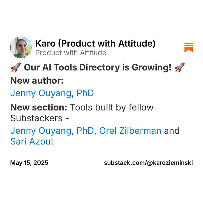 Thumbnail of Karo (Product with Attitude) on Substack