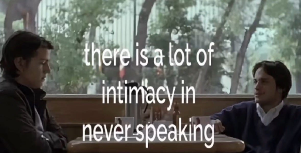 Thumbnail of the intimacy of never talking again