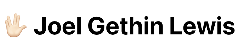 Thumbnail of Joel Gethin Lewis