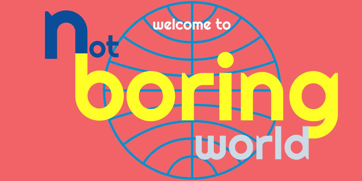 Thumbnail of welcome to not boring world