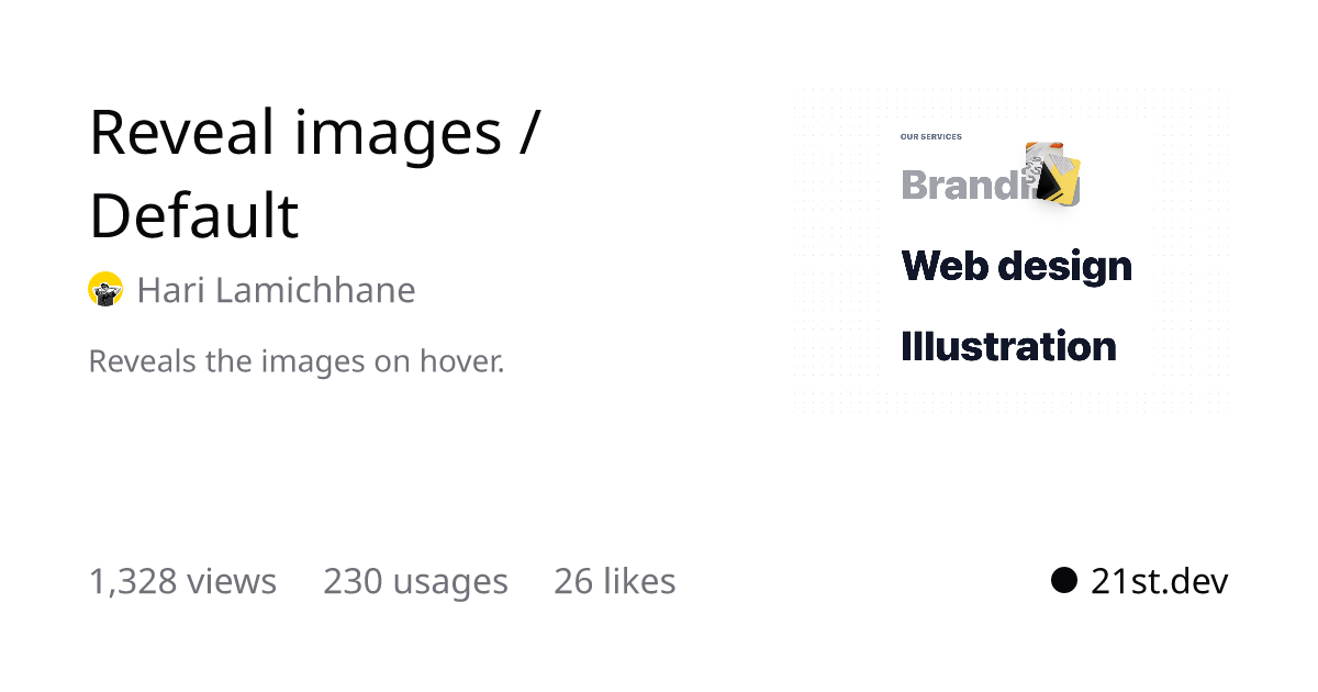 Thumbnail of 21st.dev - Discover, share, and craft UI components