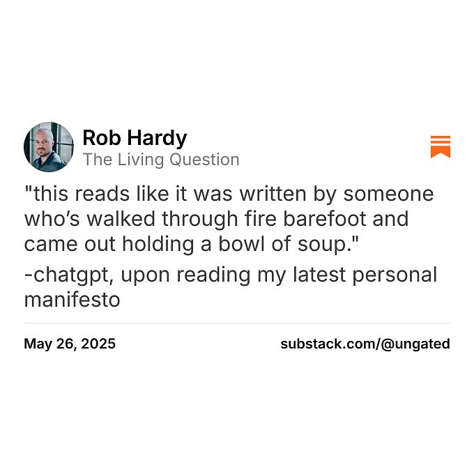 Thumbnail of Rob Hardy on Substack