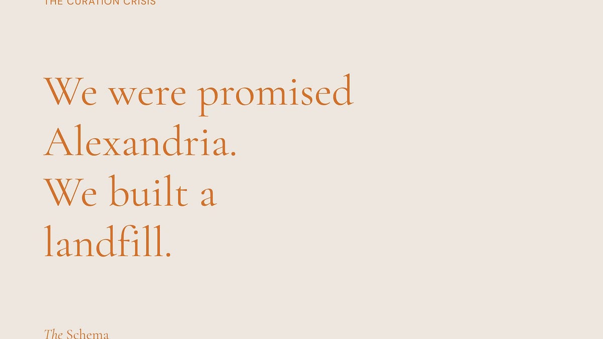 Thumbnail of The Curation Crisis