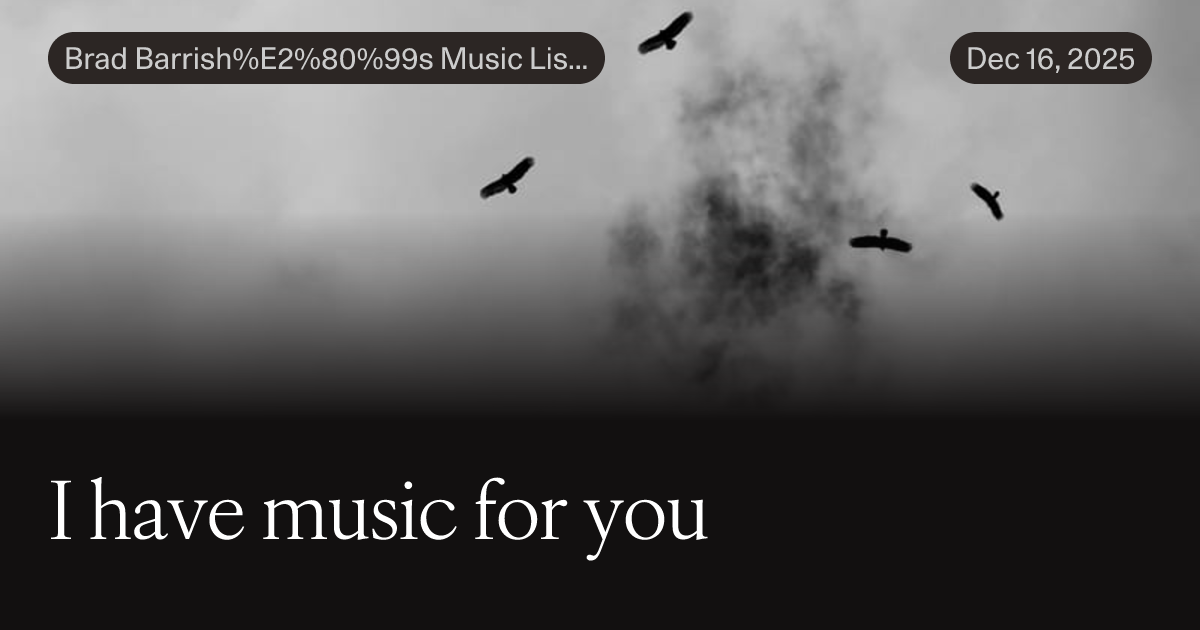 Thumbnail of I have music for you