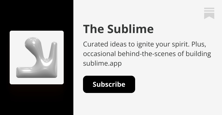 Thumbnail of The Sublime | Sari Azout | Substack