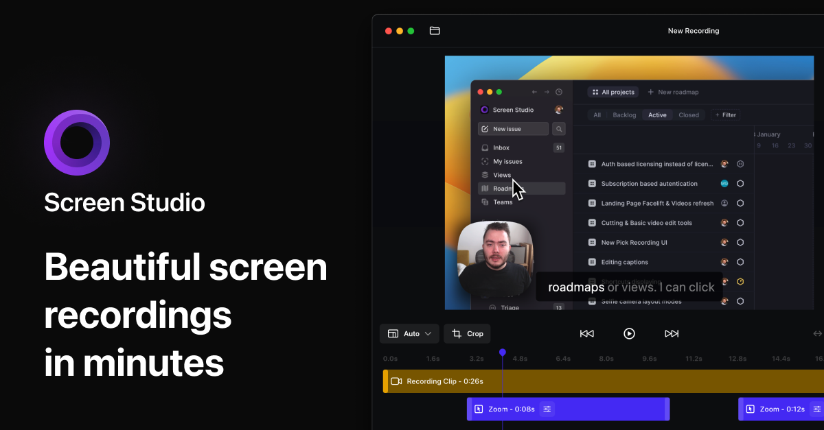 Thumbnail of Screen Studio — Professional screen recorder for macOS