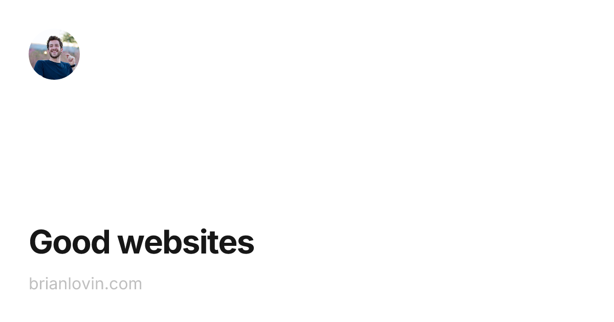 Thumbnail of Good websites