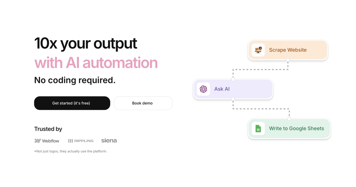 Thumbnail of Gumloop | AI Automation Framework