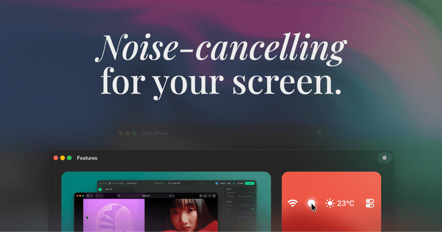Thumbnail of Monocle for macOS • Noise-cancelling for your screen