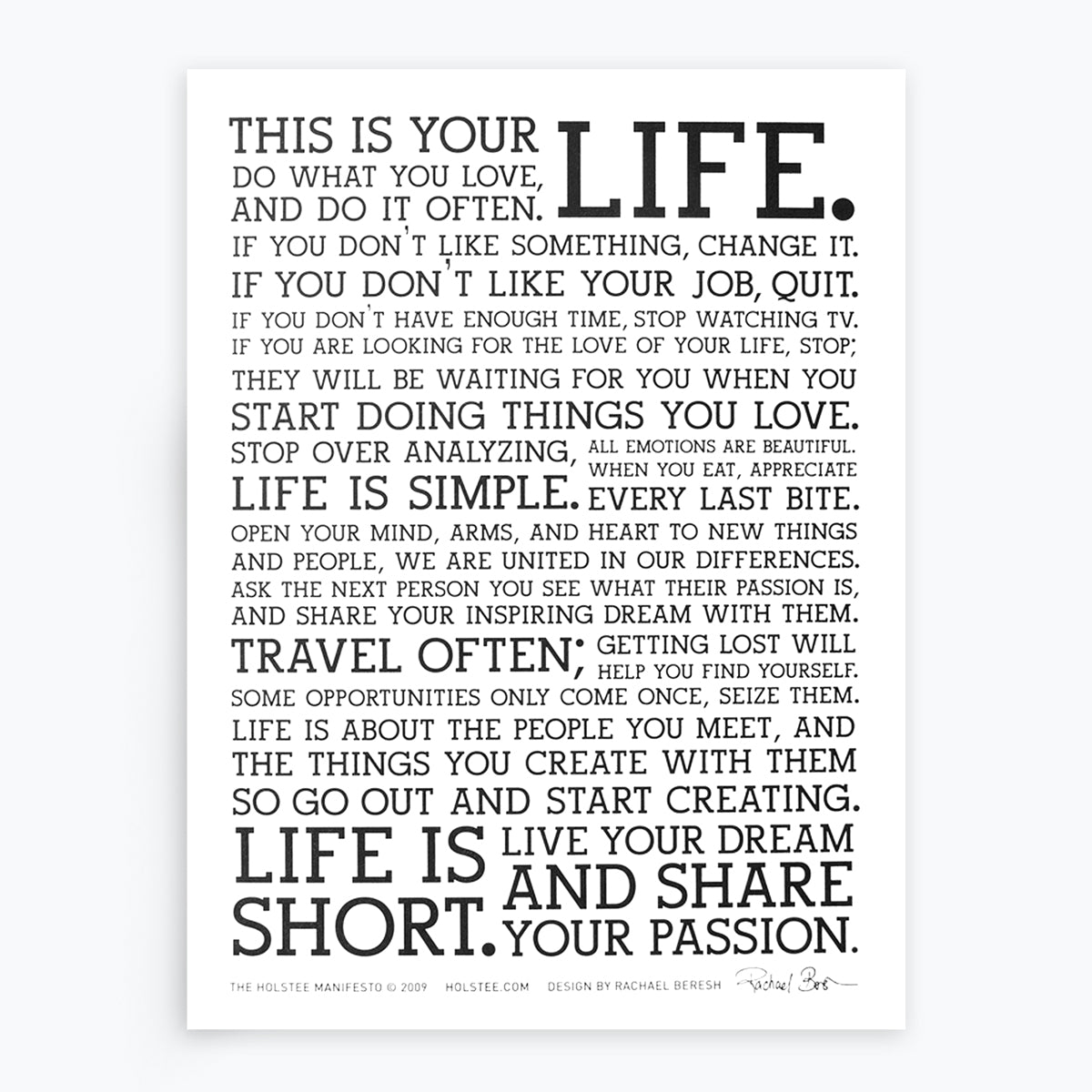 Thumbnail of Holstee Manifesto Poster