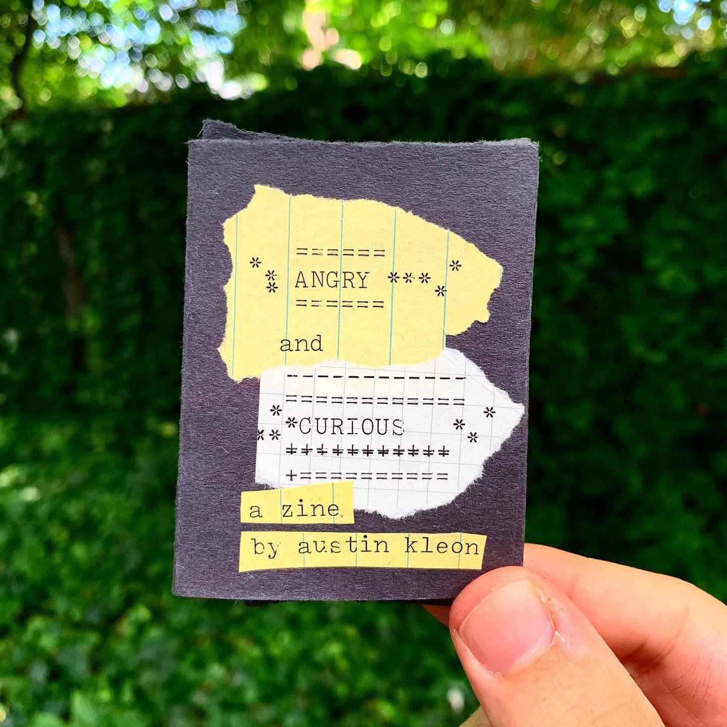 Thumbnail of Angry and Curious (a zine) - Austin Kleon