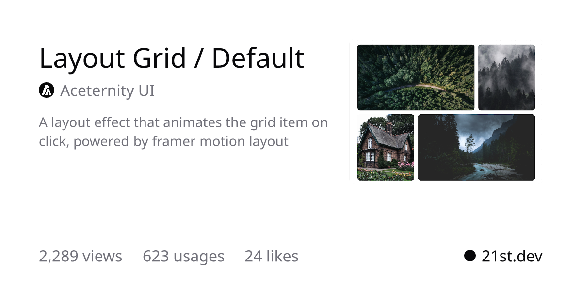 Thumbnail of 21st.dev - Discover, share, and craft UI components