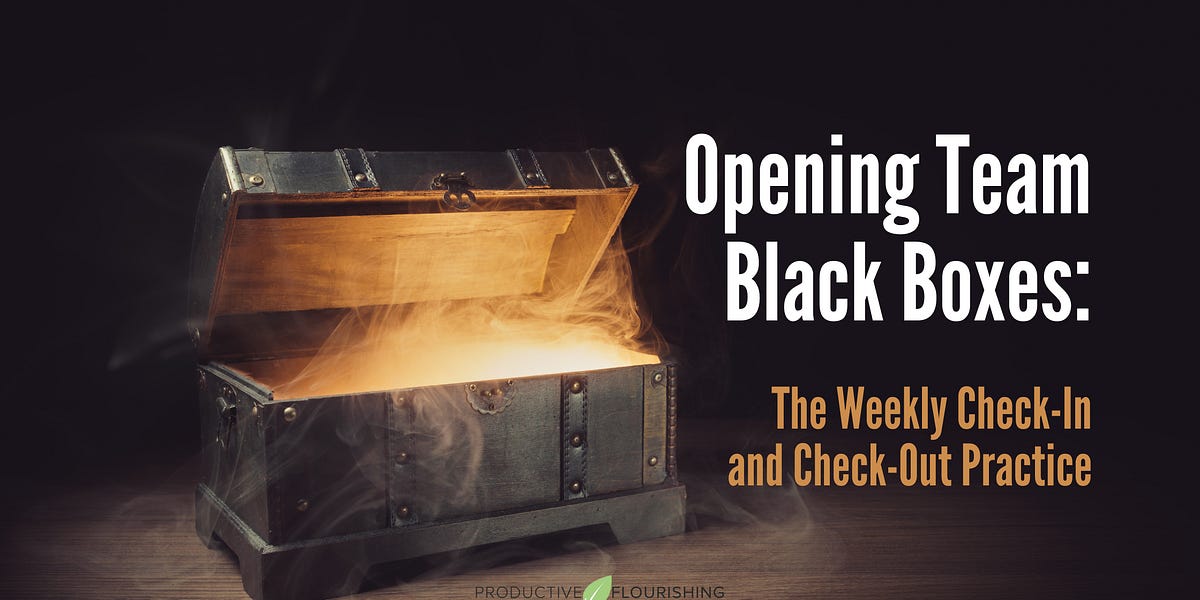Thumbnail of Opening Team Black Boxes: The Weekly Check-In and Check-Out Practice
