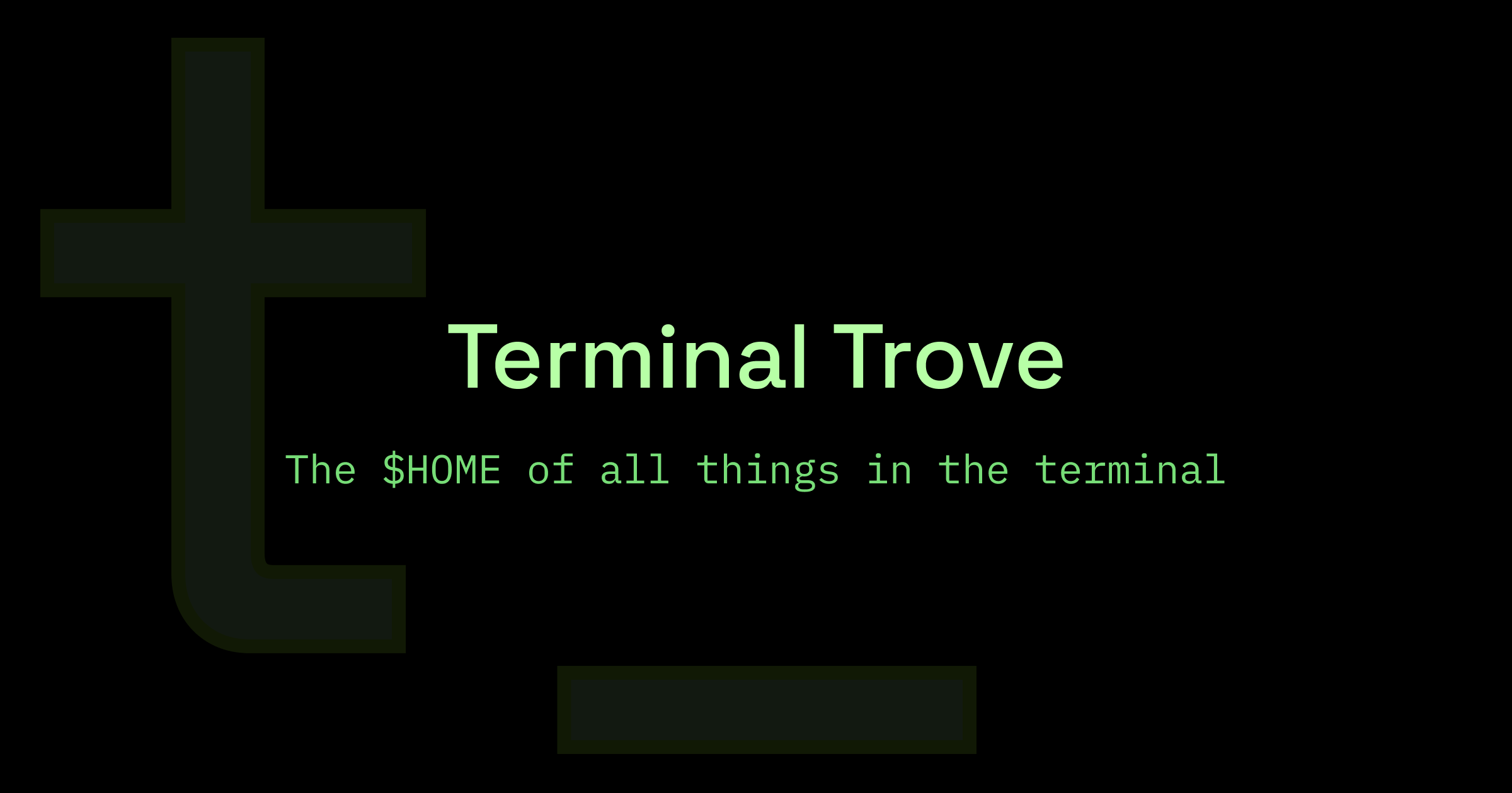 Thumbnail of Terminal Trove - The $HOME of all things in the terminal.