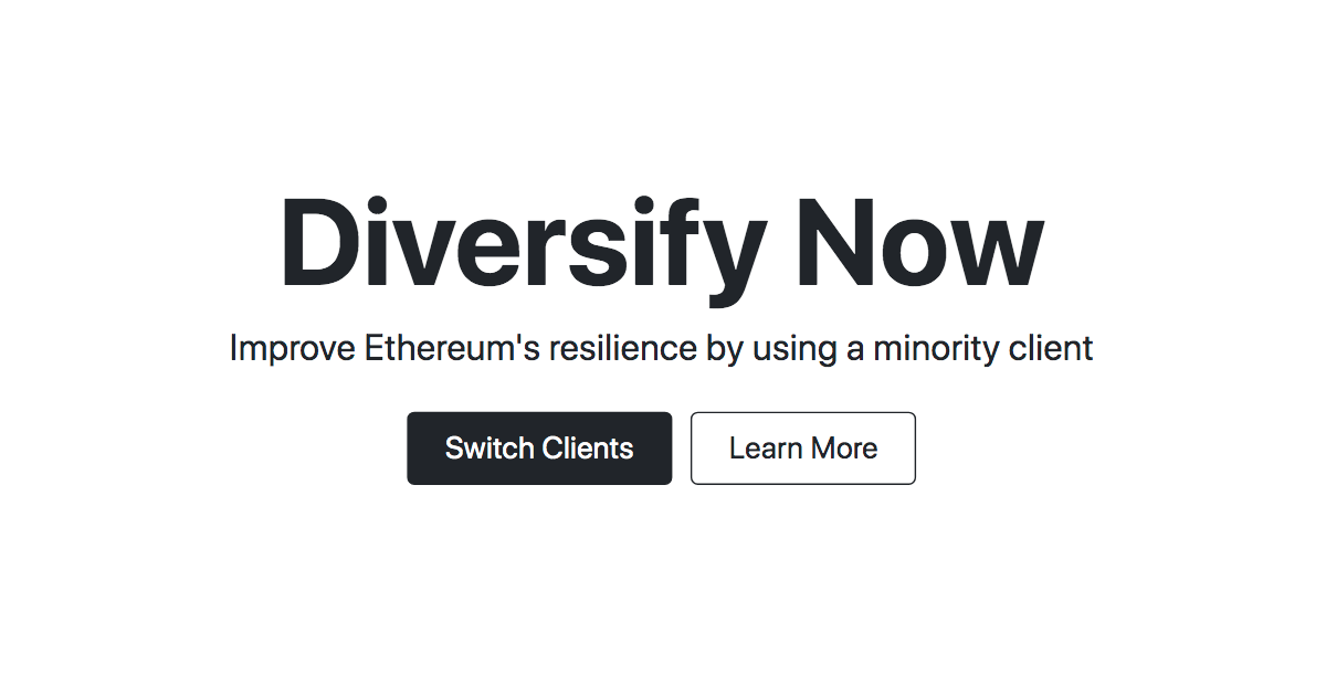 Thumbnail of Client Diversity | Ethereum