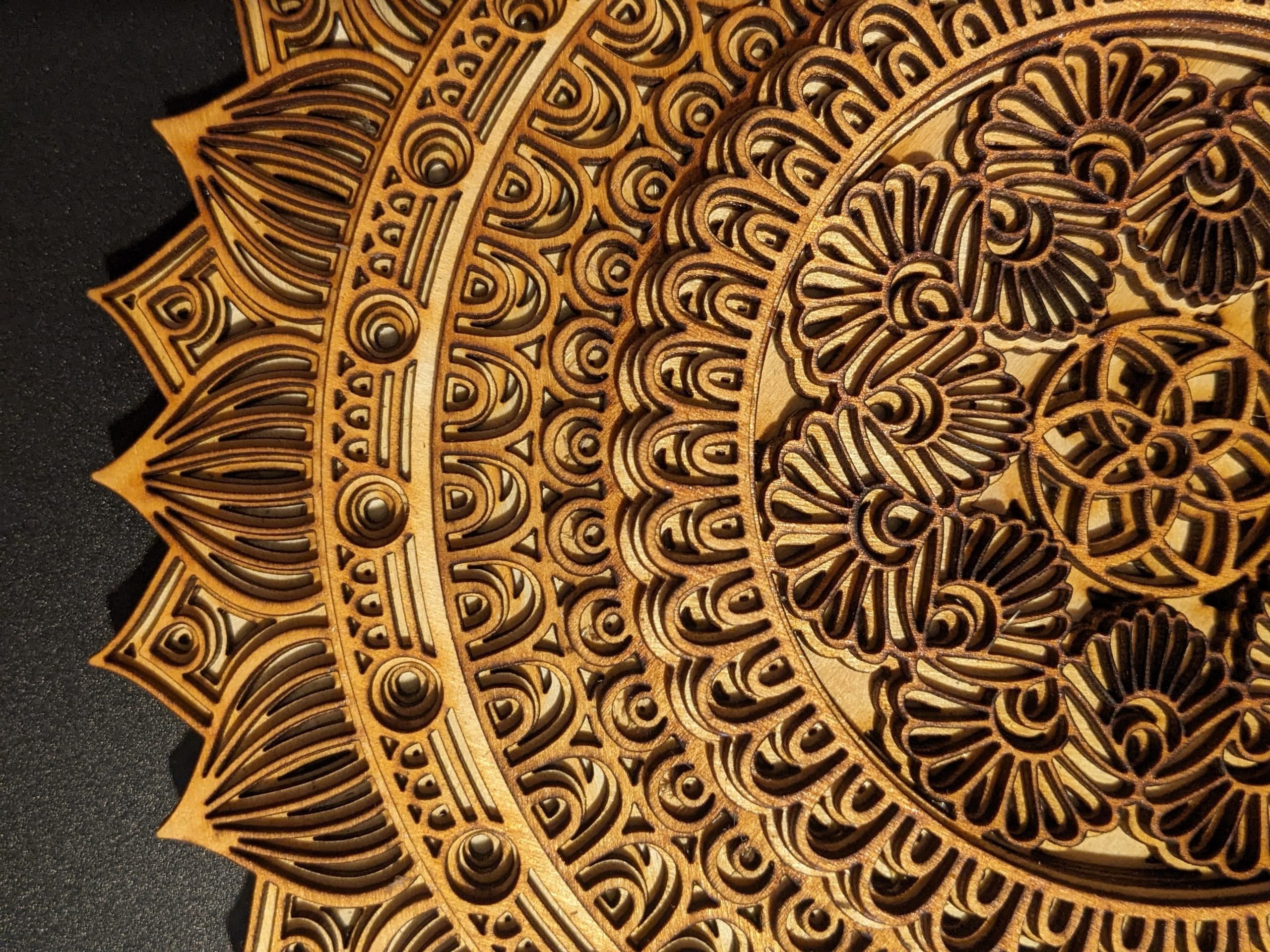Thumbnail of Laser cut wood puzzles and mandalas