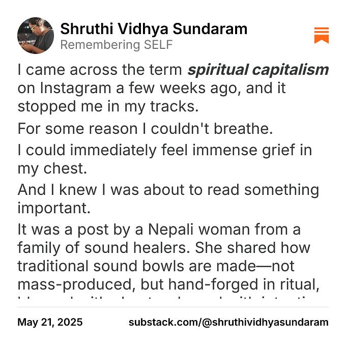Thumbnail of Shruthi Vidhya Sundaram on Substack