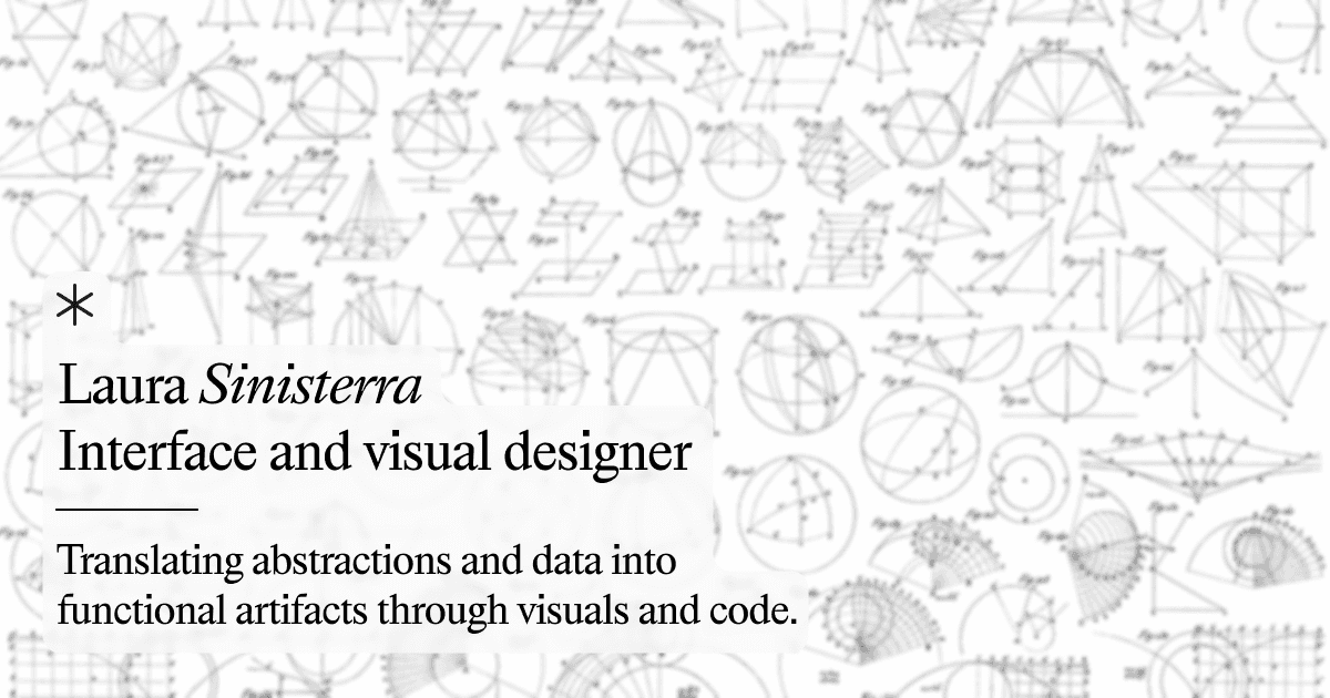 Thumbnail of Laura Sinisterra | Designer