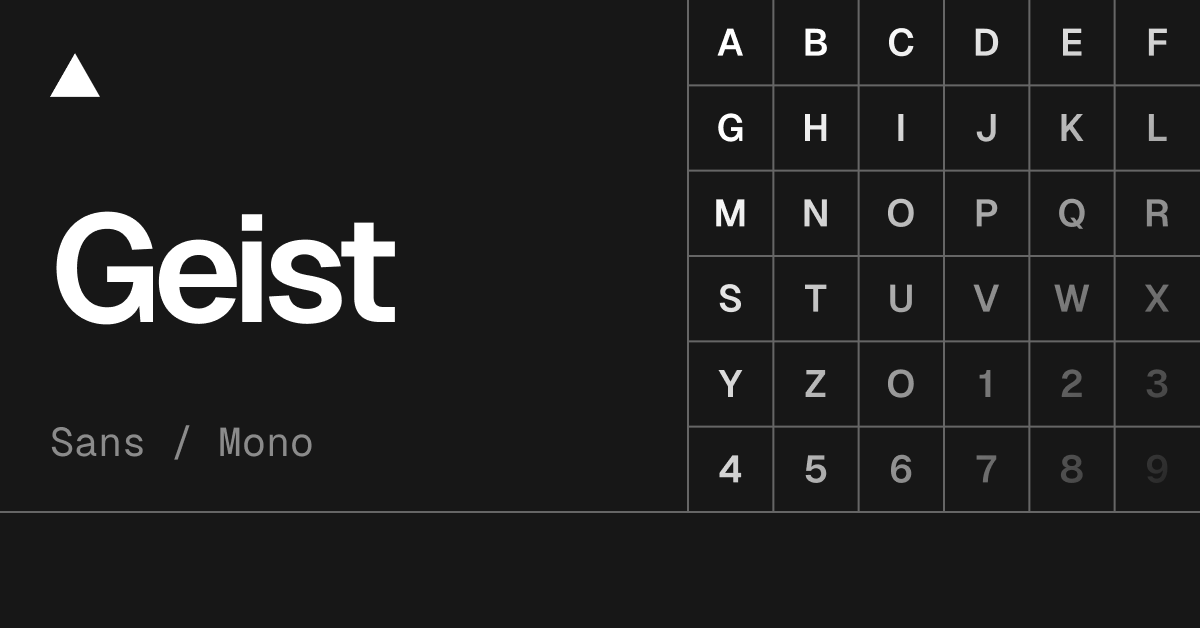 Thumbnail of Geist Font