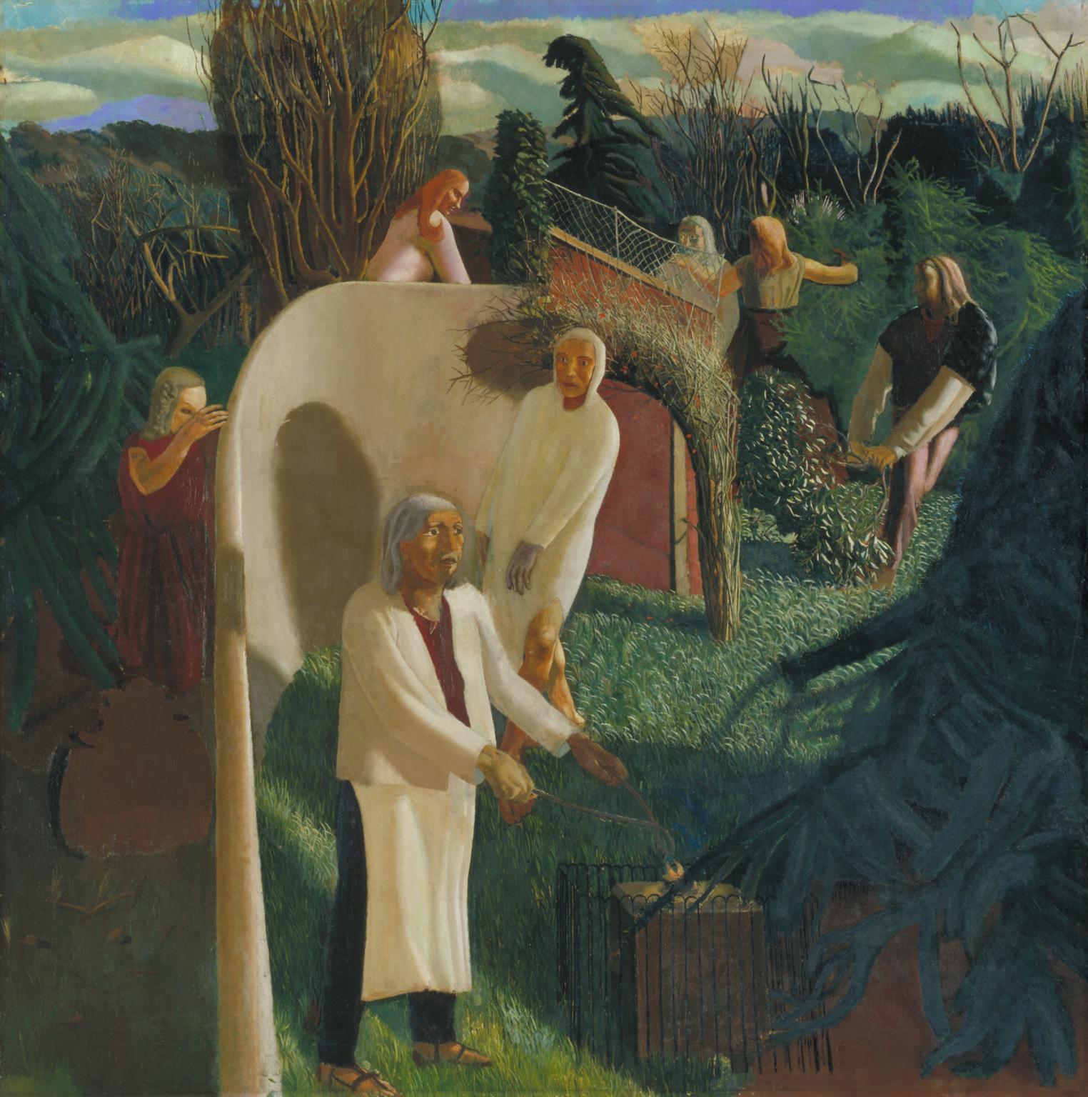 Thumbnail of ‘Zacharias and Elizabeth‘, Sir Stanley Spencer, 1913–14 | Tate