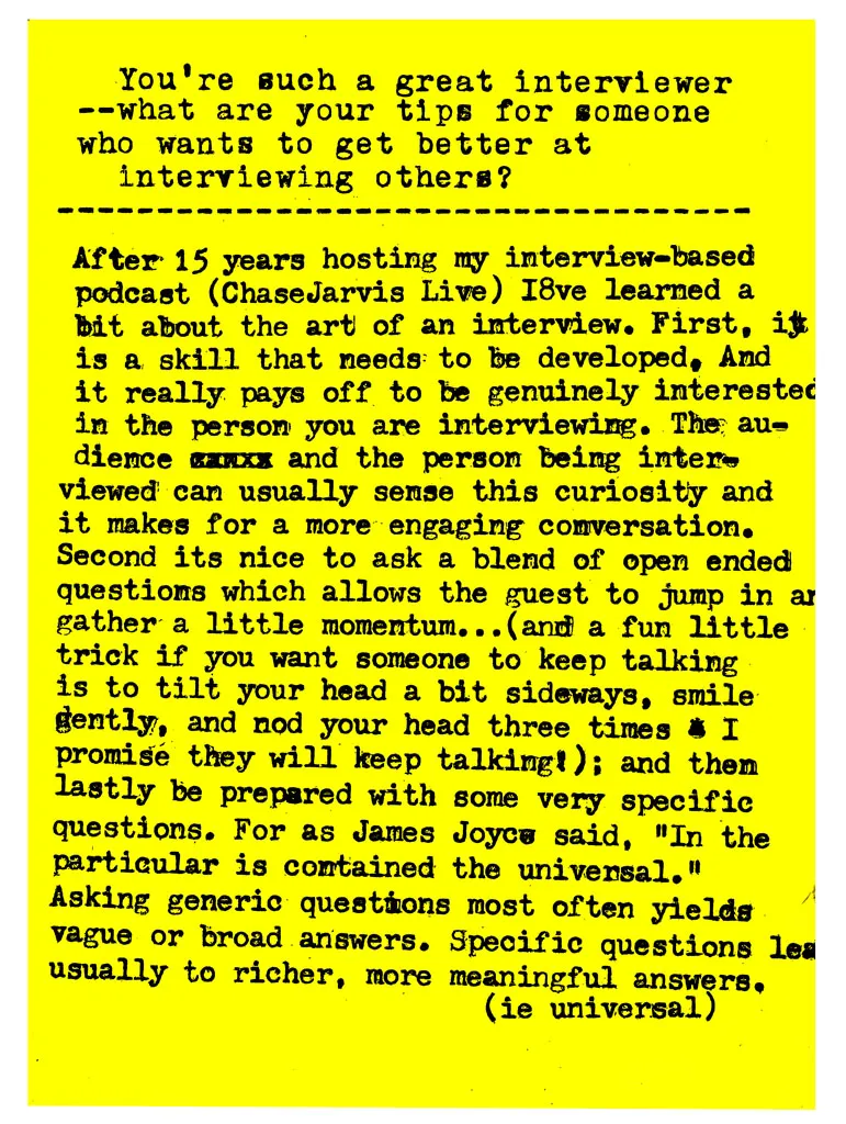 Thumbnail of Typewriter interview with Chase Jarvis