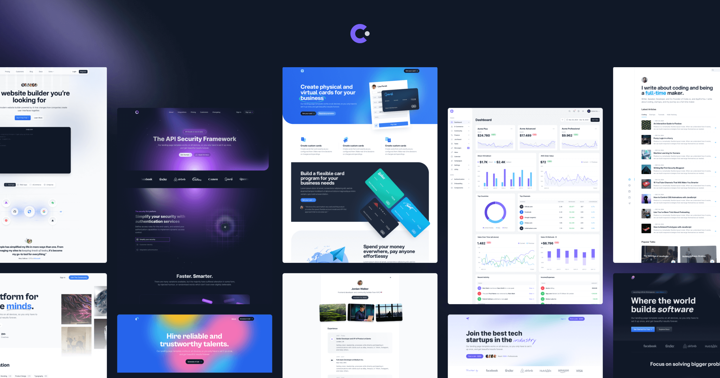 Thumbnail of Tailwind CSS templates - Cruip