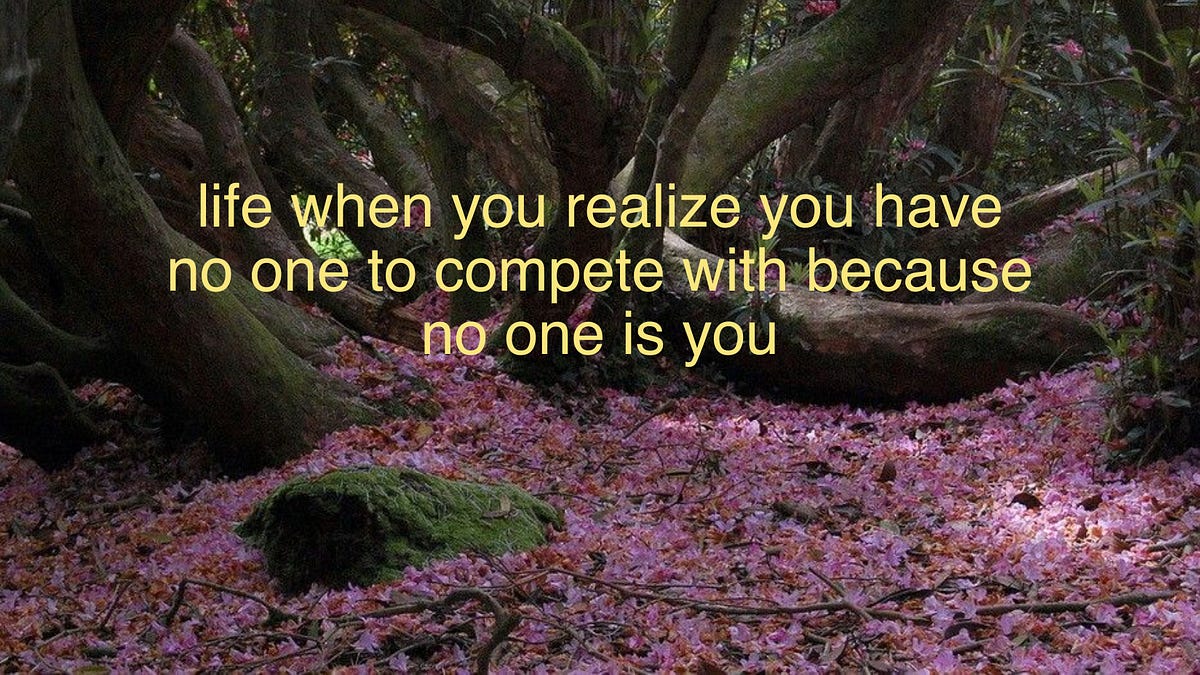 Thumbnail of you escape competition by figuring out who you are