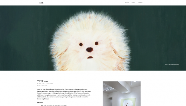 Thumbnail of YEYE Official Website