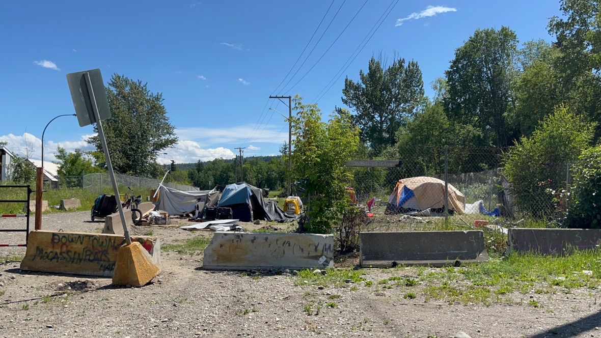 Thumbnail of B.C. judge reserves decision on the fate of homeless encampment in Prince George | CBC News