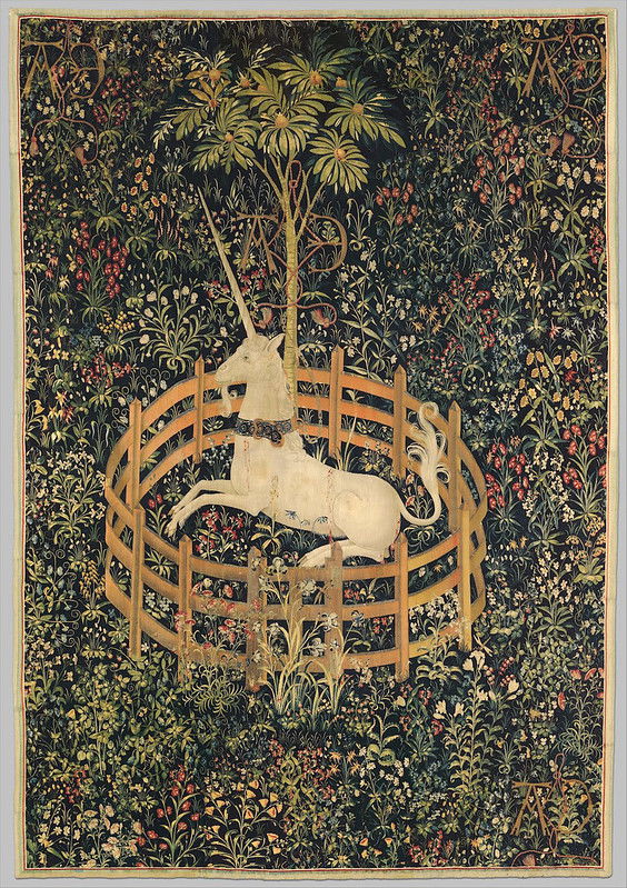 Thumbnail of ‘The Unicorn Rests in a Garden’ from The Unicorn Tapestries (1495–1505)