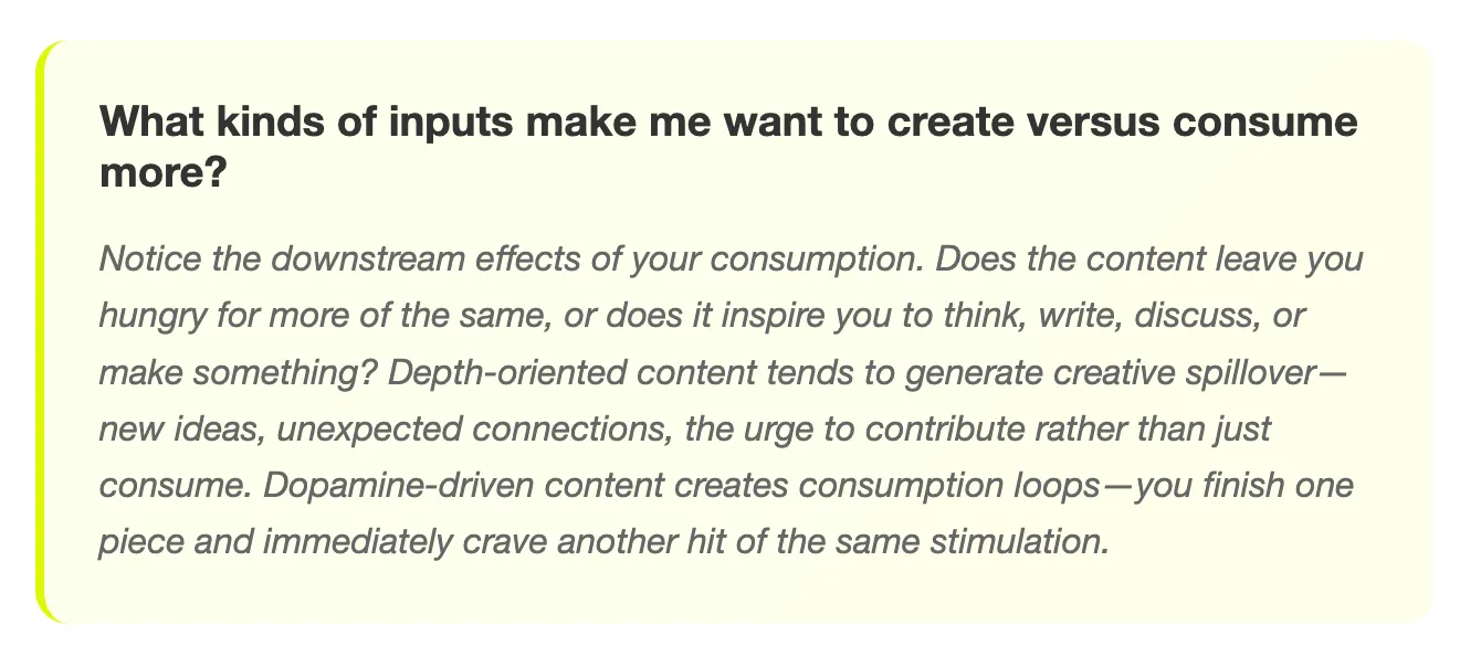 Thumbnail of the art of feeding your mind: a framework for conscious consumption