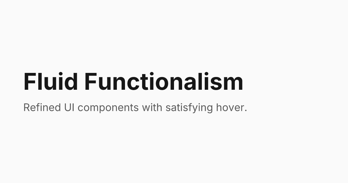 Thumbnail of Fluid Functionalism