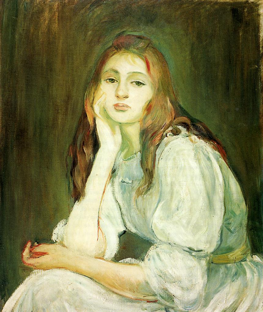 Thumbnail of Berthe Morisot – Julie Daydreaming (1894)