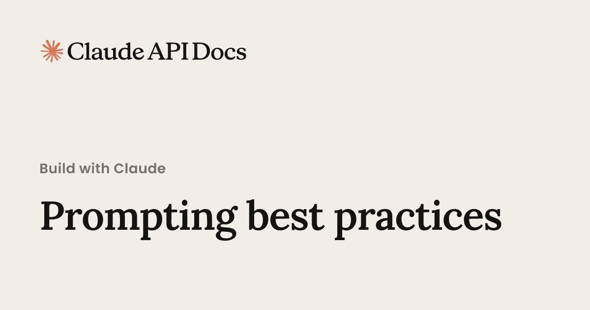 Thumbnail of Prompting best practices