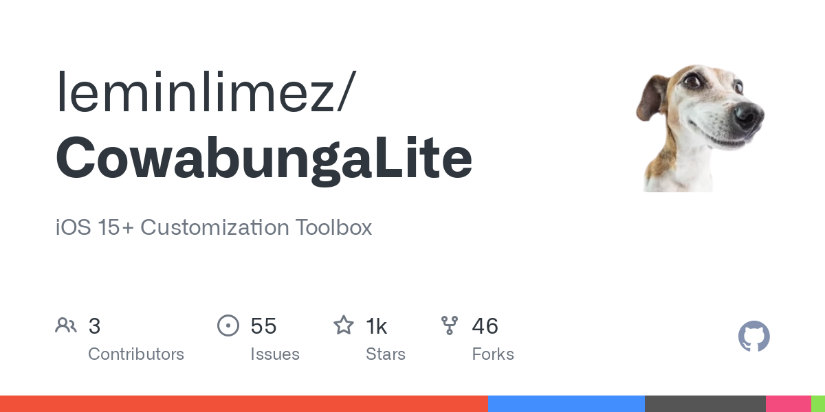 Thumbnail of GitHub - leminlimez/CowabungaLite: iOS 15+ Customization Toolbox