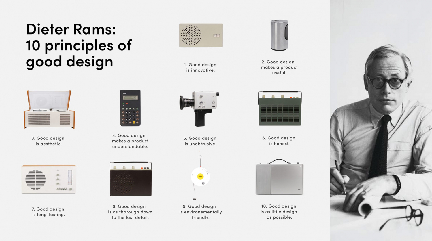 Thumbnail of Dieter Rams famous 10 principles for good Design