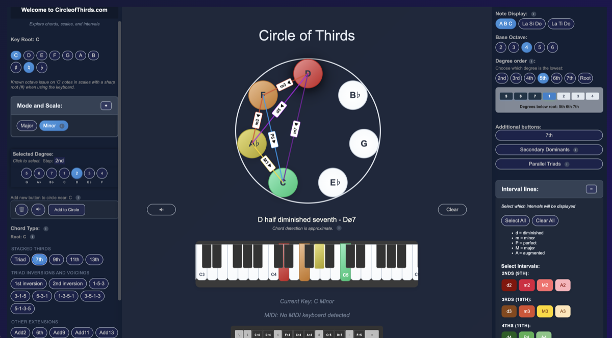 Thumbnail of Musical Circle of Thirds