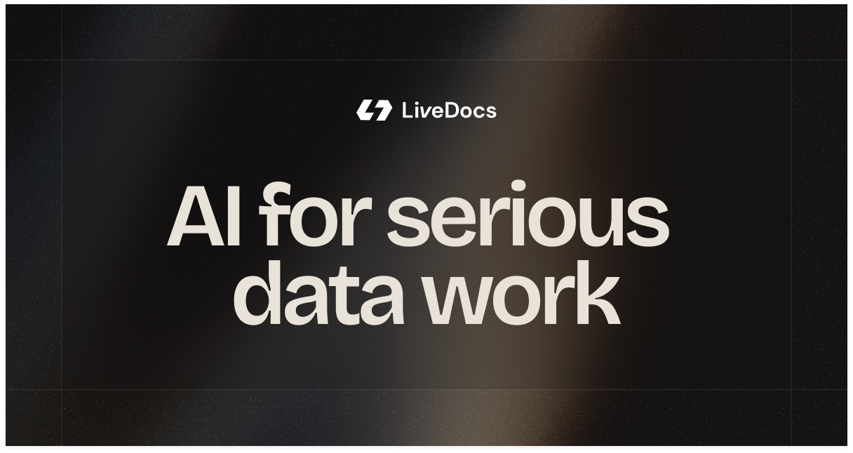 Thumbnail of Livedocs | AI for serious data work